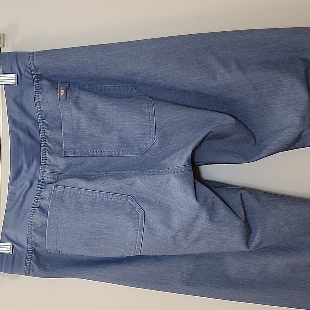 Figs Womens Tall Technical Collection Chambry Blue Straight Legged Pants Size S - Picture 4 of 16